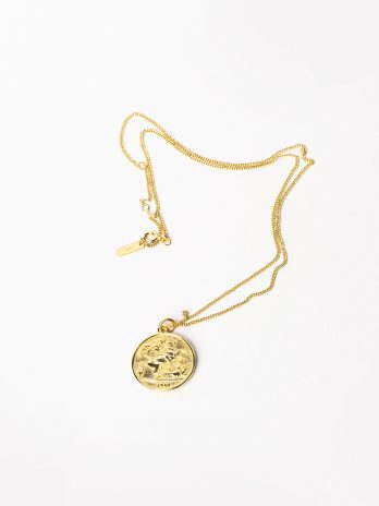 Queen coin necklace